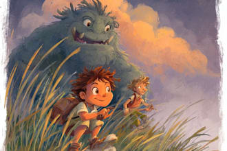 digitally paint colourful children book illustration
