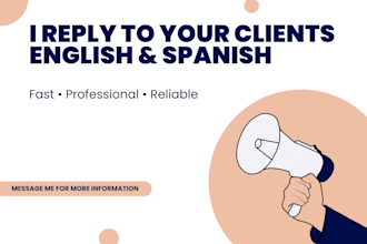 manage your english and spanish customer service, dms, and messages