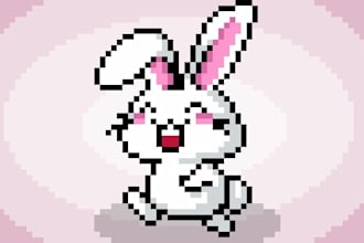 design cute pixel art assets for games and apps