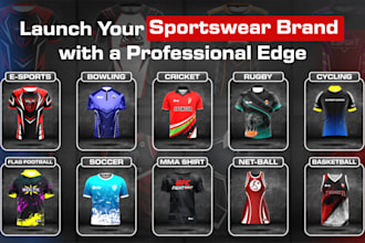 design complete sportswear collection for your startup or merch