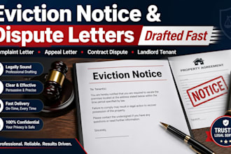 draft eviction notice complaint letter appeal letter contract dispute letters