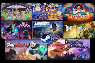 do steam capsule artwork 2d game cover art illustration banner image concept art