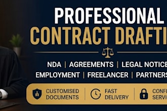 draft nda service agreement and custom legal contracts