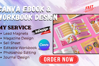 canva ebook, canva lead magnet canva workbook, canva presentation journal design