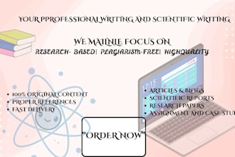 write scientific articles and blog posts