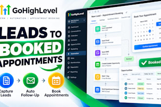 build gohighlevel CRM automation and appointment booking system
