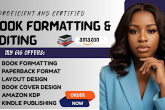 format and design your book into a print ready PDF and ebook