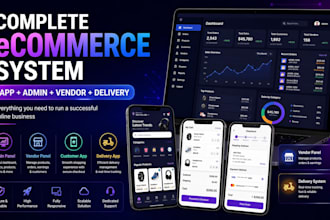 build a complete ecommerce app with admin dashboard