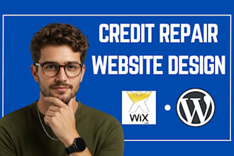 create a professional credit repair, tax website in 24hrs