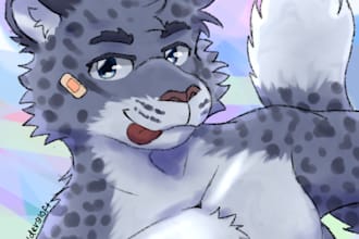 draw you a furry profile icon