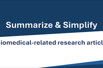 write biomedical research summary involving pathology, pharmacology, etc