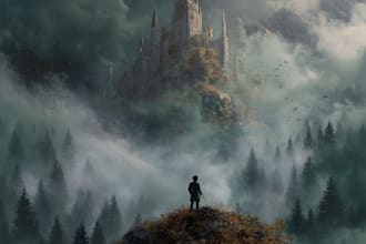 design unique book cover,fantasy book cover