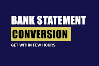 convert bank statement pdf to excel