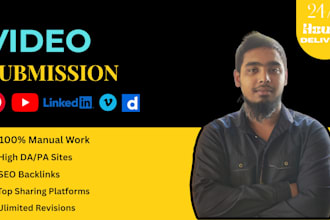 do manual video submissions to top sharing sites SEO ranking