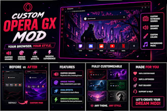 create custom opera gx mods