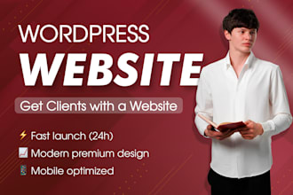 create a wordpress website or landing page