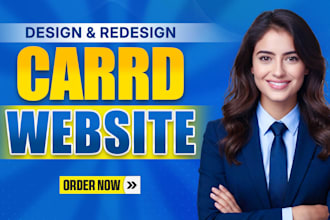 do carrd website design, redesign carrd website and carrd landing page design