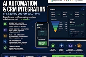 build ai powered CRM automation and lead management systems