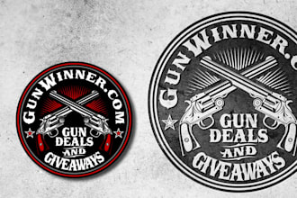 design a badge, patch, army, military, skull, round sticker, label or logo
