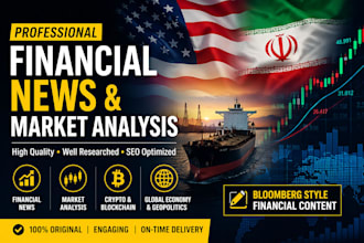 create bloomberg style financial news and analysis content
