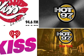 promote your songs on kiss and hot 97 radio station, USA