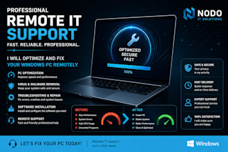 optimize and fix your windows PC remotely