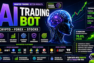build ai trading bot using machine learning for crypto forex and stocks
