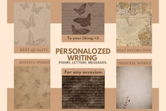 write poems, letters, and messages for any occasion