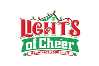 design aesthetics amazing christmas light logo