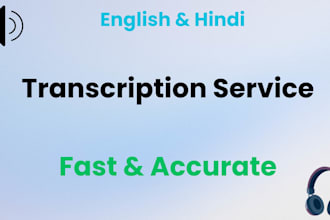 transcribe hindi and english audio to text