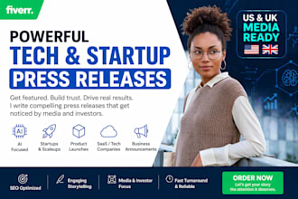 write powerful tech startup press release for ai saas product launches