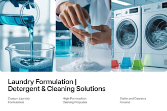 make product formulations of detergents, soaps, laundry and toiletry products