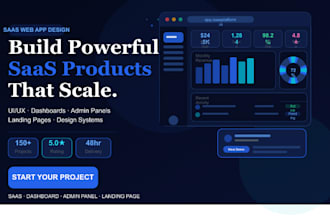 design a modern saas web app UI UX, dashboard, and mvp in figma