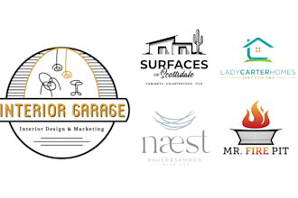 design unique cleaning, furniture and home furnishing logo without any co