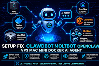 setup fix clawdbot moltbot openclaw vps mac mini docker ai agent