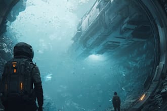 design professional sci fi concept art and futuristic environment illustrations