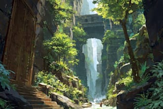 paint an environmental concept art