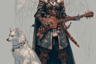 dnd character art and character designer