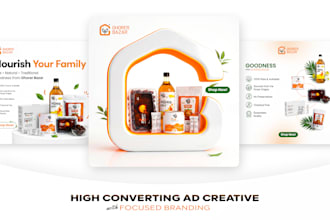 design high converting facebook and meta ads creatives