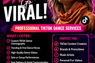 perform trending tiktok dances to promote your music
