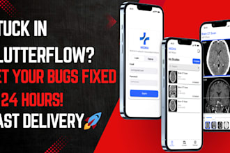 fix flutterflow app bugs, firebase issues and API errors