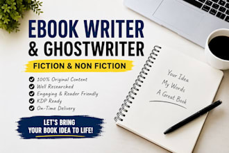 write a powerful self help ebook and personal development book as a ghostwriter