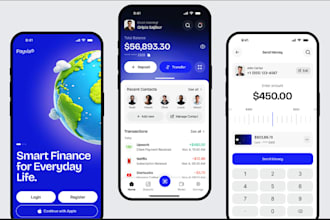 develop money transfer app bank app loan app airtime website