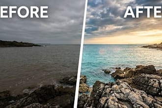 professionally edit your photos with cinematic lighting
