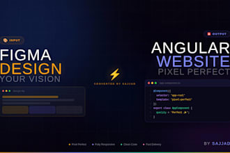 convert figma design to angular or HTML CSS website