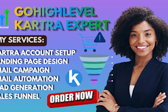 build gohighlevel kartra sales funnel email automation workflow ghl landing page