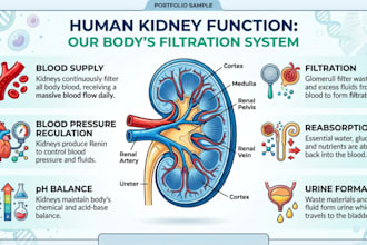 design professional medical infographics and health diagrams