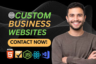 build business websites as a frontend web developer