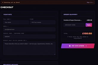 integrate stripe payment checkout into your website or web app