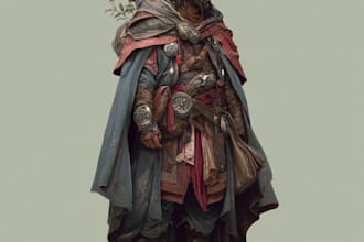 dnd character art and character designer